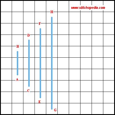 2,4,6,8 & Tie Stitch - Diagram 1