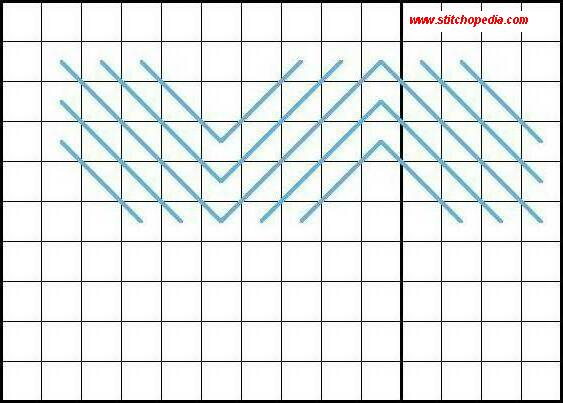 Brighton Stitch - Diagram 1