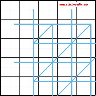 Diagonal Cross Stitch - Diagram 4