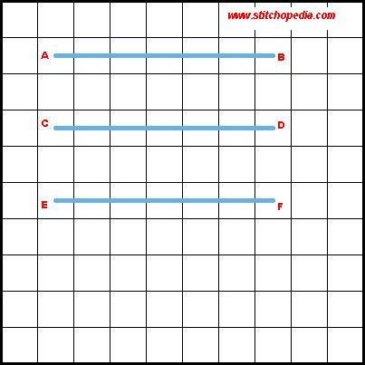 Trame' Cross Stitch - Diagram 1