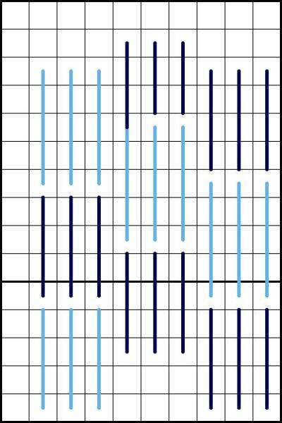 Diaper Pattern Stitch - Diagram 3