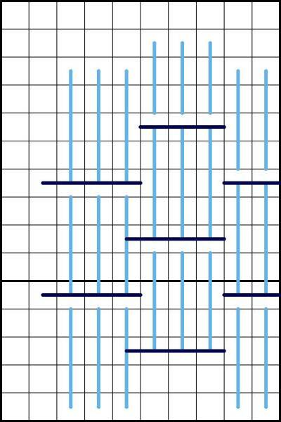 Diaper Pattern Stitch - Diagram 4