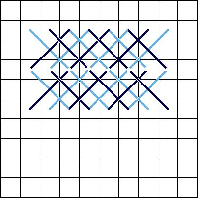 Double Herringbone Stitch Diagram 4