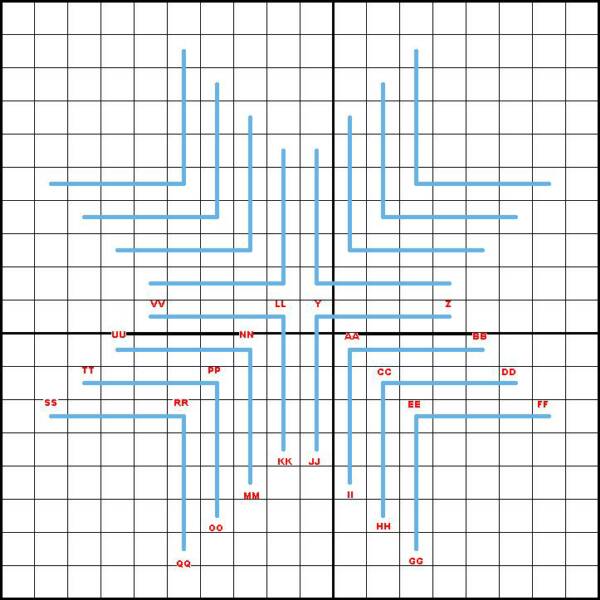 Double Star Stitch - Diagram 3