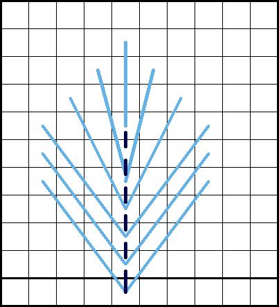 Leaf Stitch with Backstitch - Diagram 2