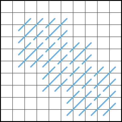 Mosaic Stitch (Diagonal Method) - Diagram 3