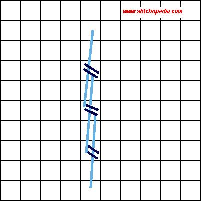 Portuguese Stem Stitch - Diagram 4