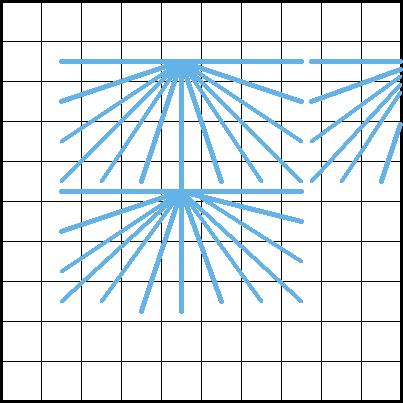 Expanded Ray Stitch - Diagram 2