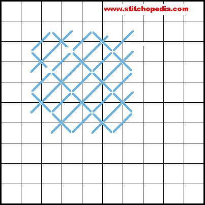 Alternating Tent Stitch - Diagram 3