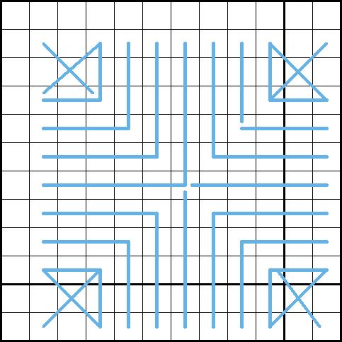 Triangle Stitch - Diagram 3